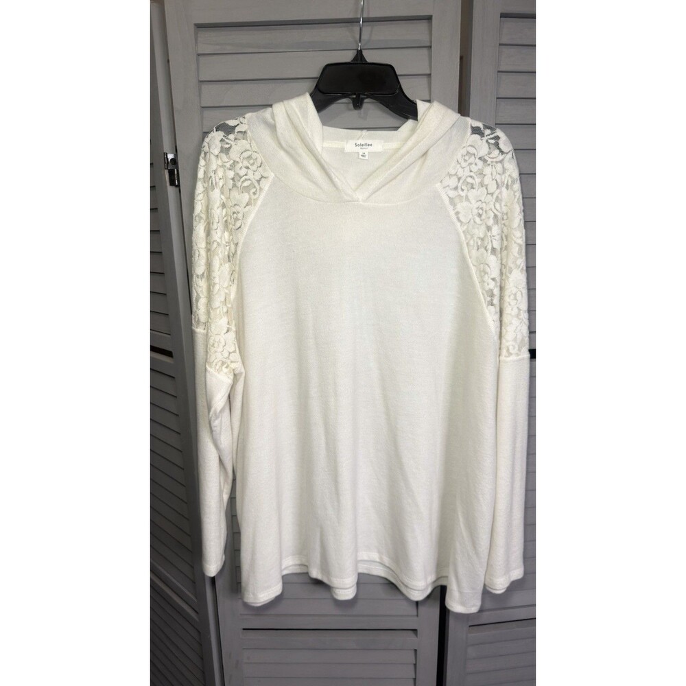 Soleillee women's long-sleeve hooded sweatshirt Size 3x